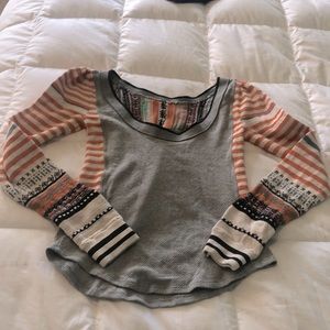 Free people, multi-colored sweater, small